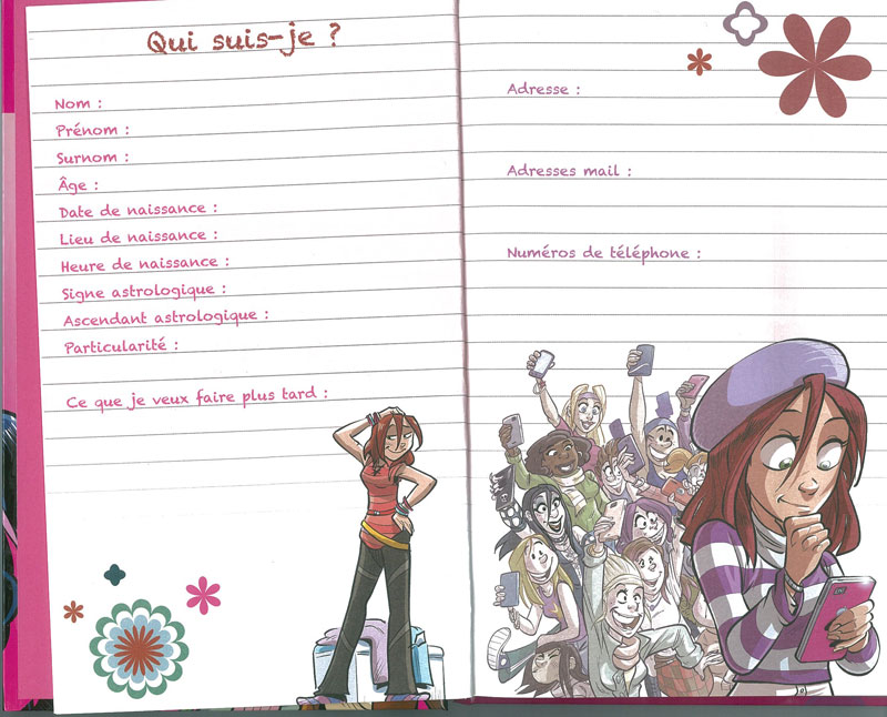 Un carnet d'amitié pour les filles offert