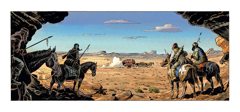 La boue et le sang, tome 4 de la série de BD Wild West - Éditions