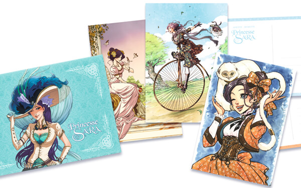 Cartes postales Princesse Sara offertes