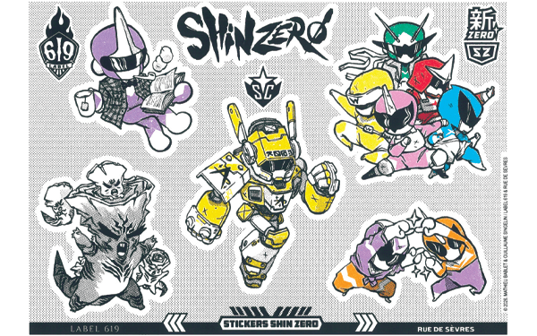 Stickers shin zero 9782810209651 9782810209699 2000001461761