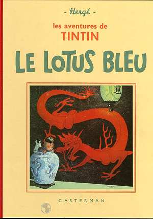 Tintin tome 5 - le lotus bleu (fac-similé N&B 1934-35) - CASTERMAN