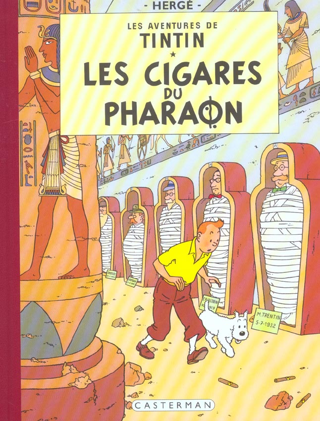 Tintin tome 4 - les cigares du pharaon (fac-similé couleurs 1955) - CASTERMAN