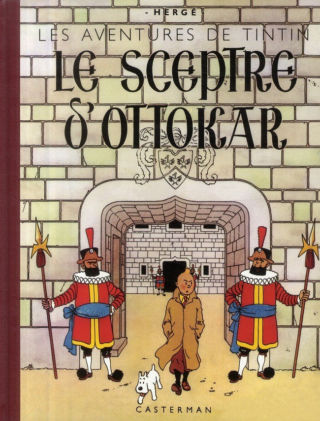 Tintin tome 8 - le sceptre d'ottokar (fac-similé N&B 1942) - CASTERMAN