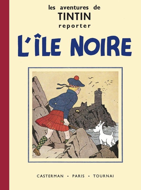 Tintin tome 7 - l'île noire (fac-similé N&B 1937-38 - Petit format) - CASTERMAN