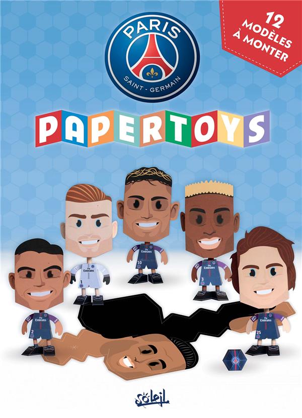 Paris Saint-Germain Academy ; papertoys ; 12 modèles à monter