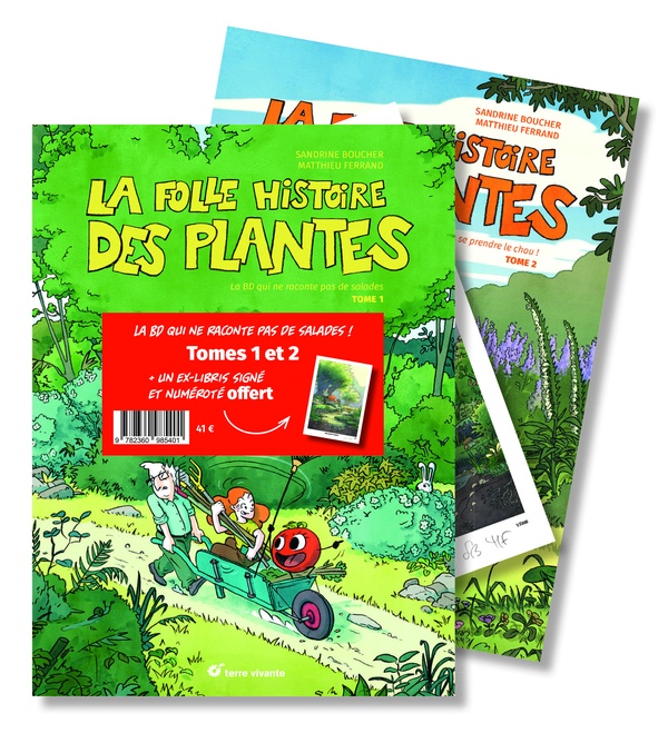 La folle histoire des plantes - pack tomes 1 et 2 (+ ex-libris)