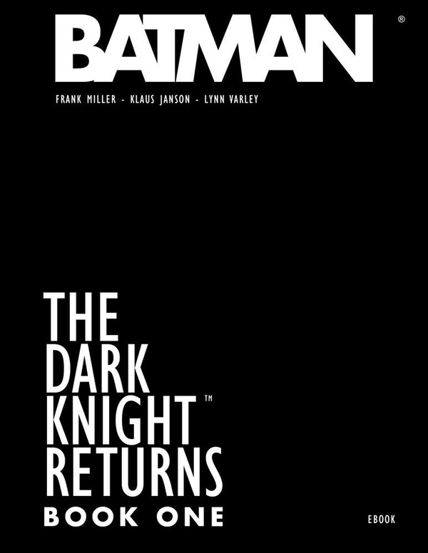 The dark knight returns - book one - LA CINQUIEME COUCHE