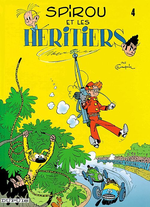 spirou et fantasio tome 4 - spirou et les héritiers - DUPUIS