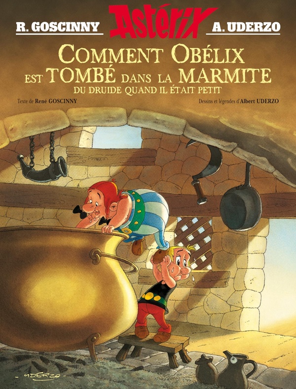 astérix ; comment obélix est tombé dans la marmite du druide quand il était petit