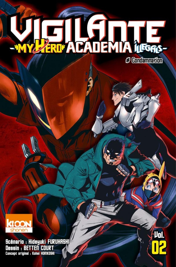 Couverture Vigilante - my hero Academia illegals