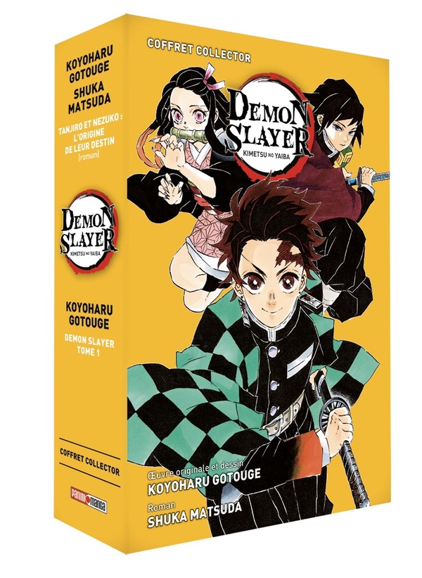 Demon slayer - coffret tome 1 + Roman Tanjiro & Nezuko l'origine de leur destin