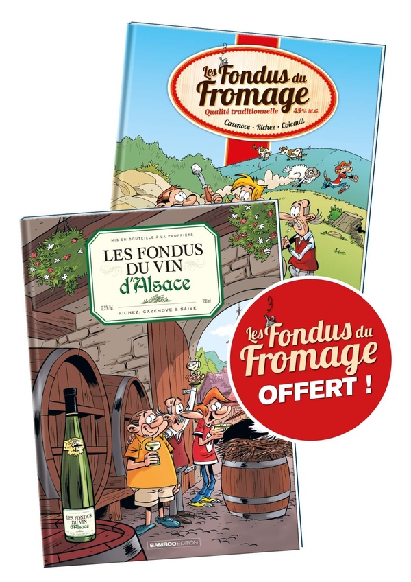 Les fondus du vin d'Alsace + Les fondus du Fromage (offert)
