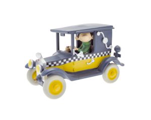 Figurine Gaston dans son taxi