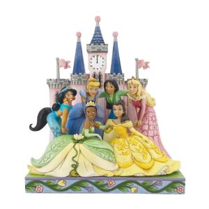Figurine Les Princesses Posent Devant Le Chateau - Disney Traditions