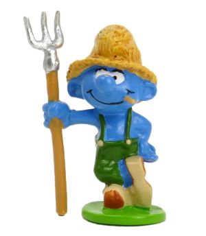 Figurine Schtroumpf fermier