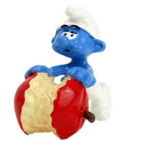 Figurine Schtroumpf à la pomme