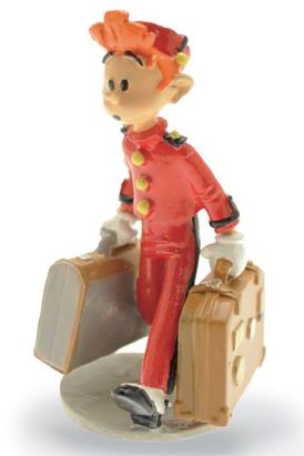 Figurine Spirou et ses valises