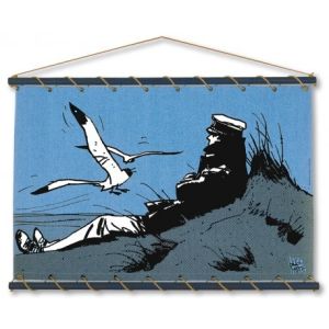 Toile Corto sur la dune (bleu)
