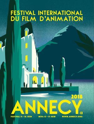 Affiche 40x60 cm publicitaire - Festival animation Annecy 2018
