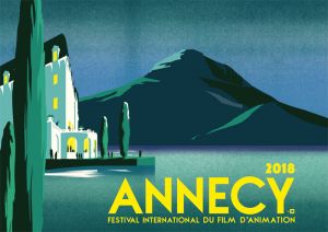 Affiche festival animation Annecy 2018 numérotée et signée