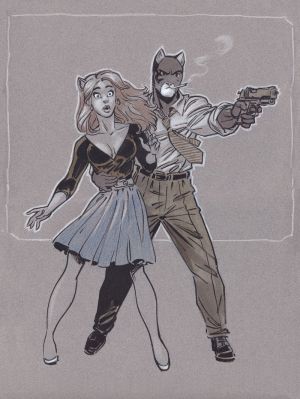 Affiche Blacksad "Thriller" 200 ex n° et signés par Guarnido