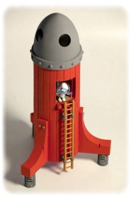 La fusée du cosmoschtroumpf