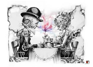 Affiche Couple pantins - Loïc Malnati
