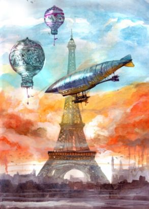 Lithographie La Tour Eiffel