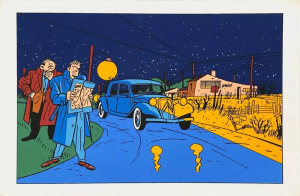 Sérigraphie - Citroën et la BD de Serge Clerc