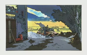 Sérigraphie - Citroën et la BD de Max Cabanes