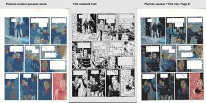 Charly tome 12 - Planche originale couleur trait page 37 Charly tome 12 - Planche originale couleur trait page 37