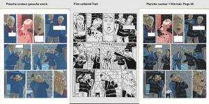 Charly tome 12 - Planche originale couleur trait page 38 Charly tome 12 - Planche originale couleur trait page 38