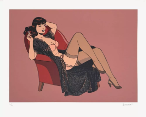 Sérigraphie Pin-up Poison Ivy