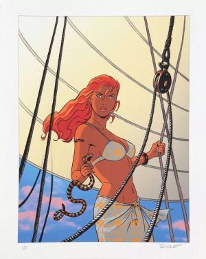 Sérigraphie Pin-up Venin