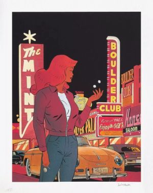 Sérigraphie Pin-up à la Porsche