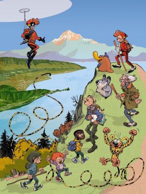 Affiche SevrierBD 2021 (30x40 cm) n&s