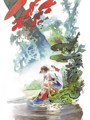 Affiche Matias Bergara "Homme à Princesse Mononoké" 30x40cm (numérotée et signée)