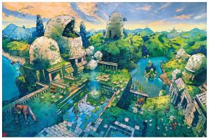 Affiche Mathieu Bablet - The Journey Begins (Zelda)
