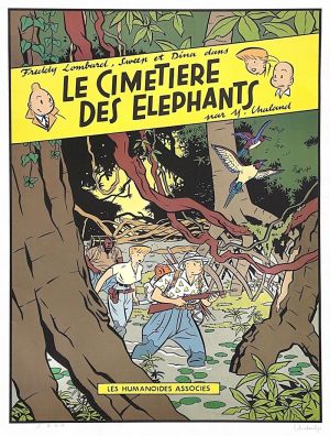 Sérigraphie Le Cimetière des éléphants