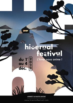 Affiche de l'Hivernal Festival Annecy 2022 (40x60cm)