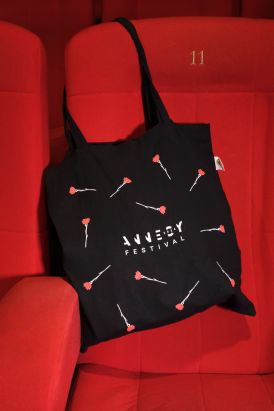 Totebag noir Festival Animation Annecy 2024