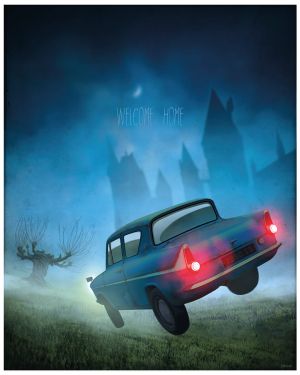 Affiche Banncars - Harry Potter Ford Anglia