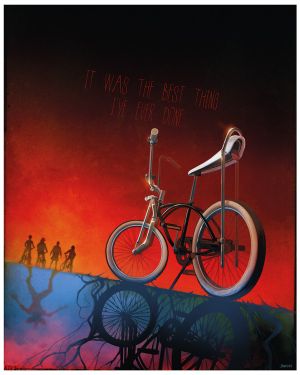 Affiche Banncars - Stranger Things Mike's bike