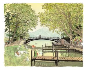 Affiche Kerascoët - "Annecy, Le Pont des Amours" (n&s)