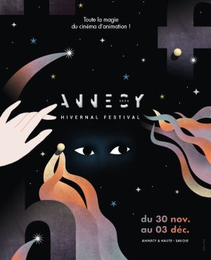  Affiche de l'Hivernal Festival Annecy 2023 (40x60cm)