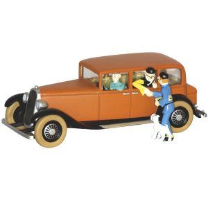 Figurine Tintin ; Voiture de Wang Jen-Ghié