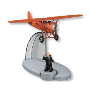 Figurine de collection Tintin L'avion rouge Müller L'île noire Figurine de collection Tintin L'avion rouge Müller L'île noire
