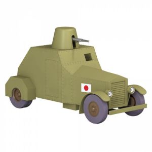 Voiture de collection Tintin - L'automitrailleuse blindée Nº42 1/24 Voiture de collection Tintin - L'automitrailleuse blindée Nº42 1/24