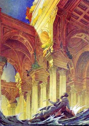 Affiche Les Naufragés ; Schuiten ; 69x98