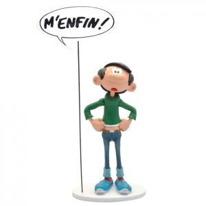 Figurine de collection Plastoy Gaston Lagaffe et sa pancarte M'enfin ! Figurine de collection Plastoy Gaston Lagaffe et sa pancarte M'enfin !